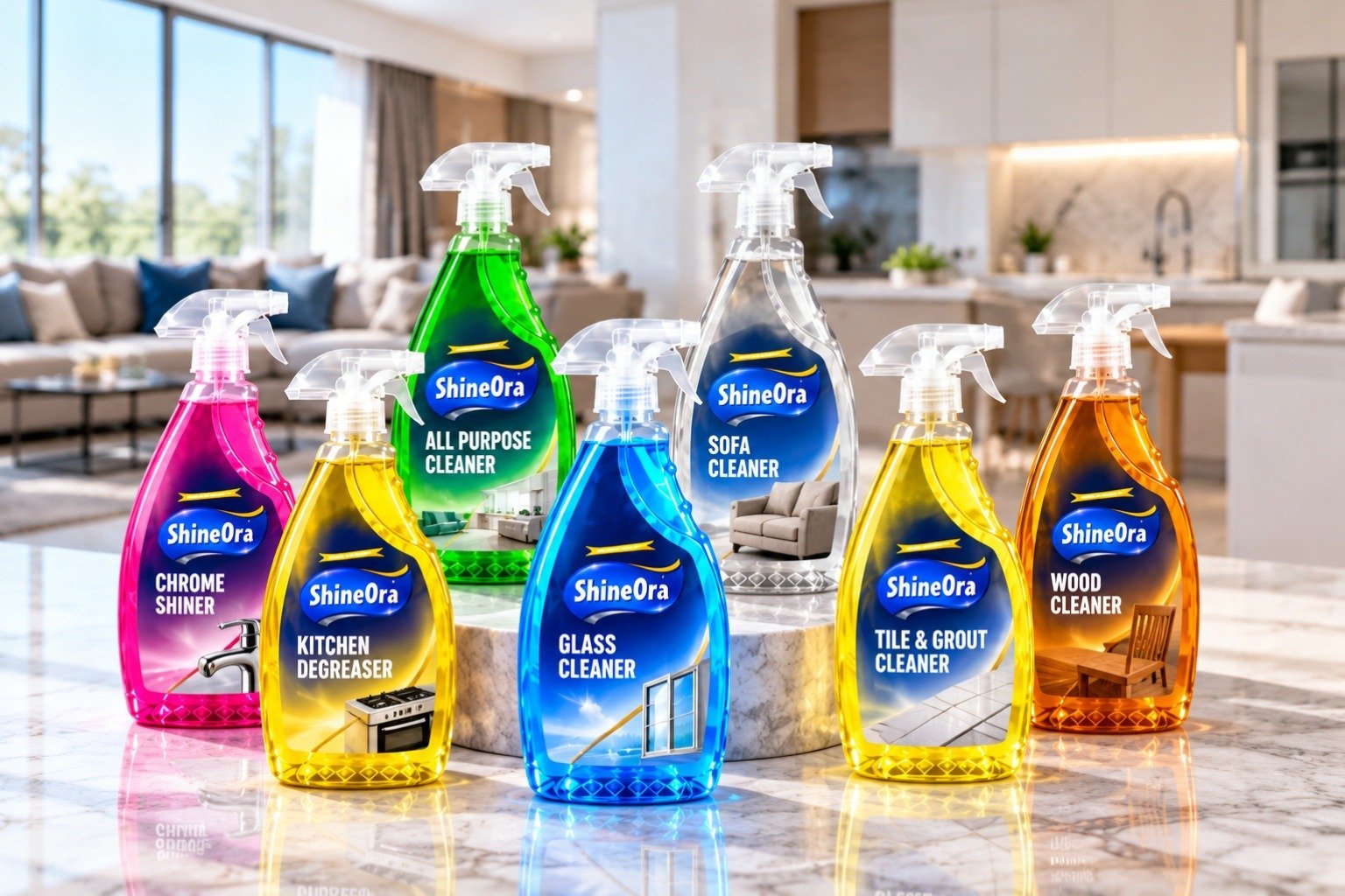 ShineOra household cleaning products