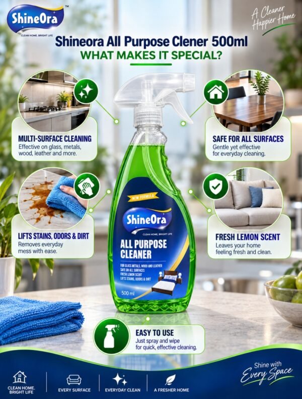 Shineora All Purpose clener 500ml ShineOra All Purpose Cleaner – 500 ml