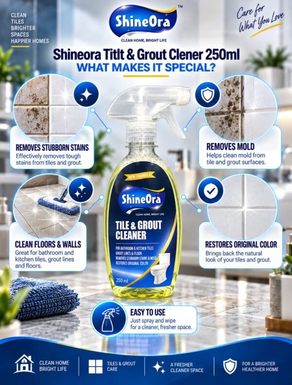 ShineOra Tile & Grout Cleaner – 250 ml