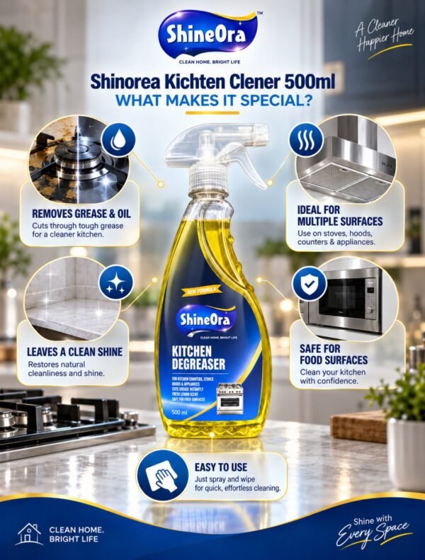 Shinorea Kichten Clener 500ml ShineOra Kitchen Degreaser – 500 ml