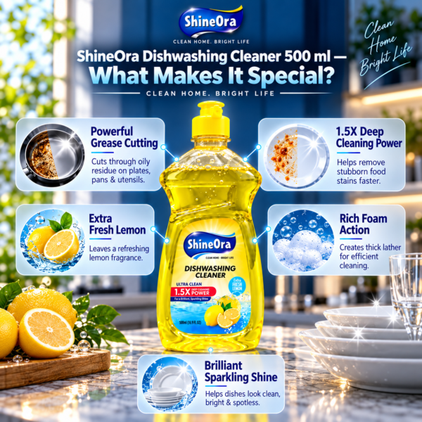 f957f456-19cf-4d95-ad4b-b28dcbf288ad ShineOra Dishwashing Liquid – 500 ml
