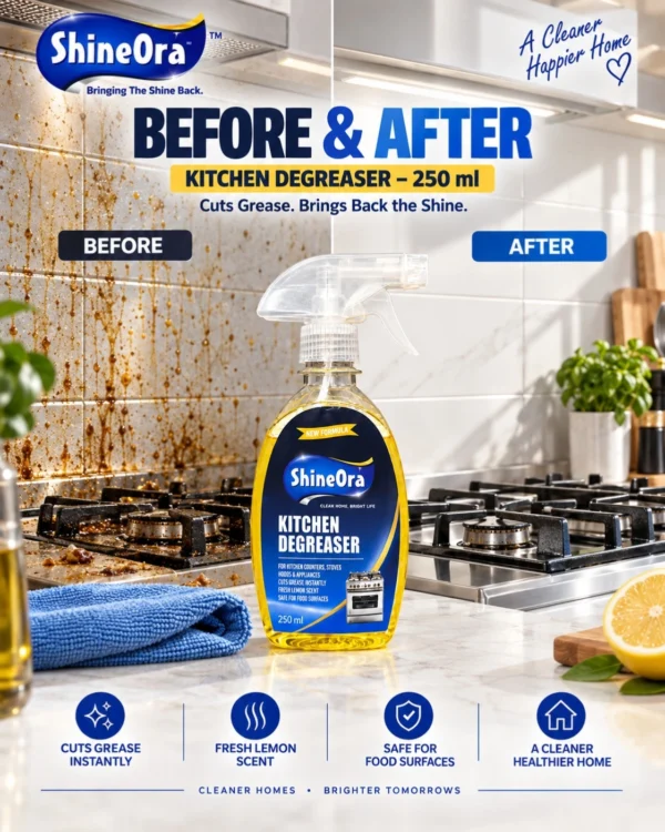 kitchenCleaner250 ShineOra Kitchen Degreaser – 250 ml