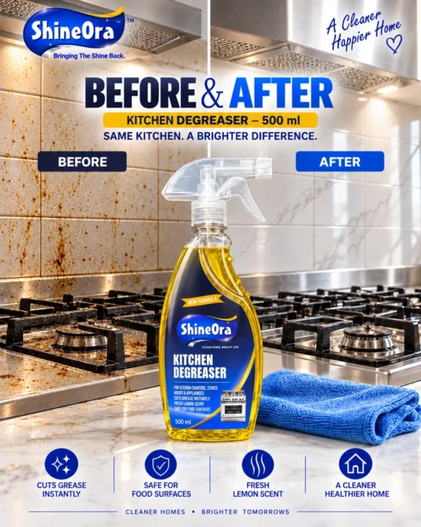 kitchenCleaner500 ShineOra Kitchen Degreaser – 500 ml