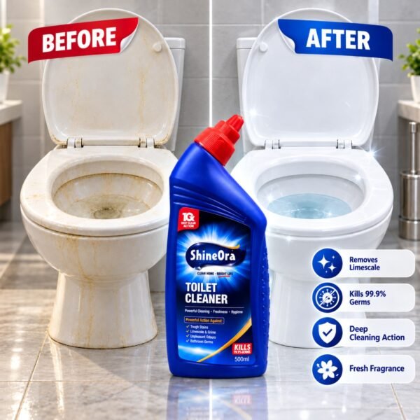 toilet cleaner before after ShineOra Toilet Cleaner β 500 ml